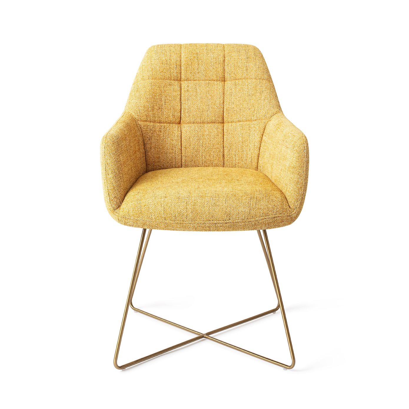 Noto Dining Chair Bumble Bee Cross Gold