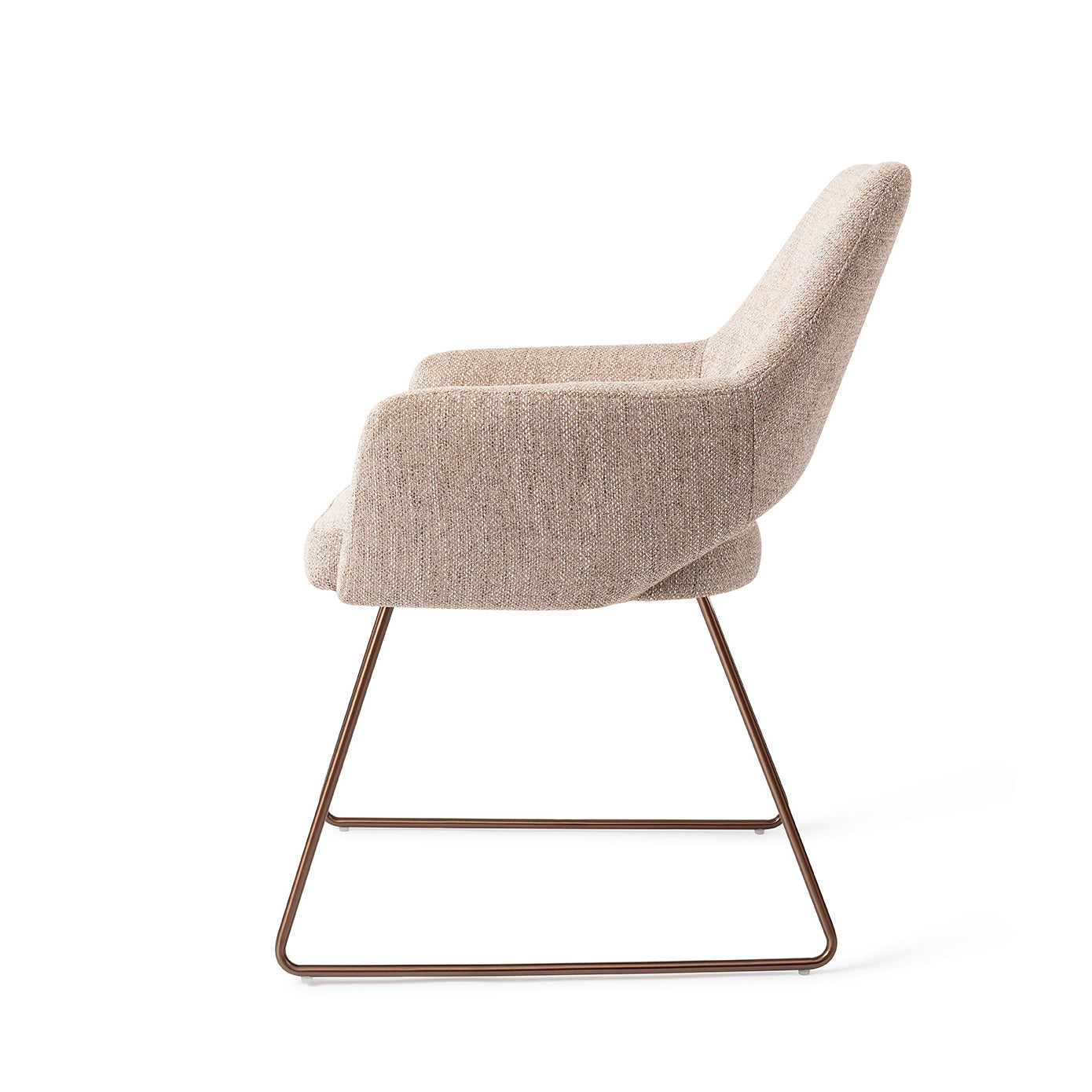 Yanai Dining Chair Biscuit Beach Slide Rose