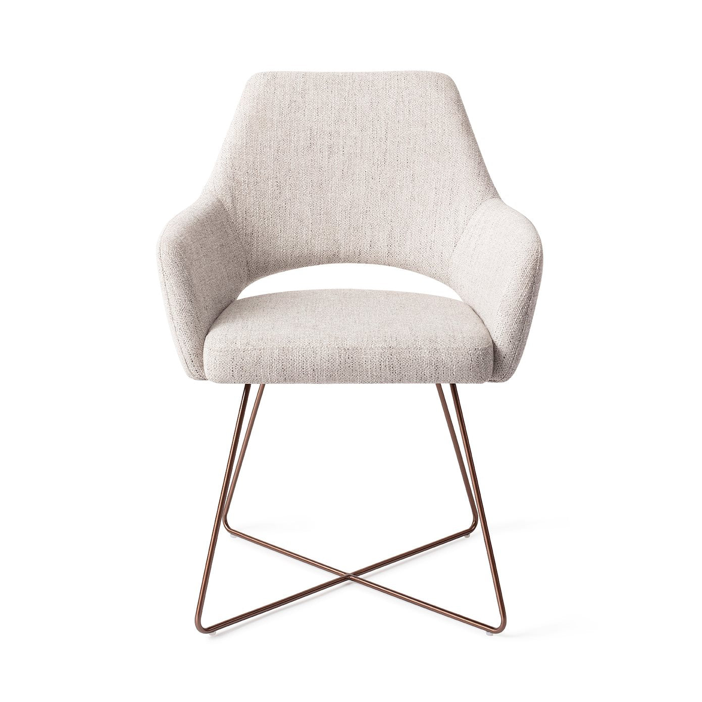 Yanai Dining Chair Pigeon Cross Rose