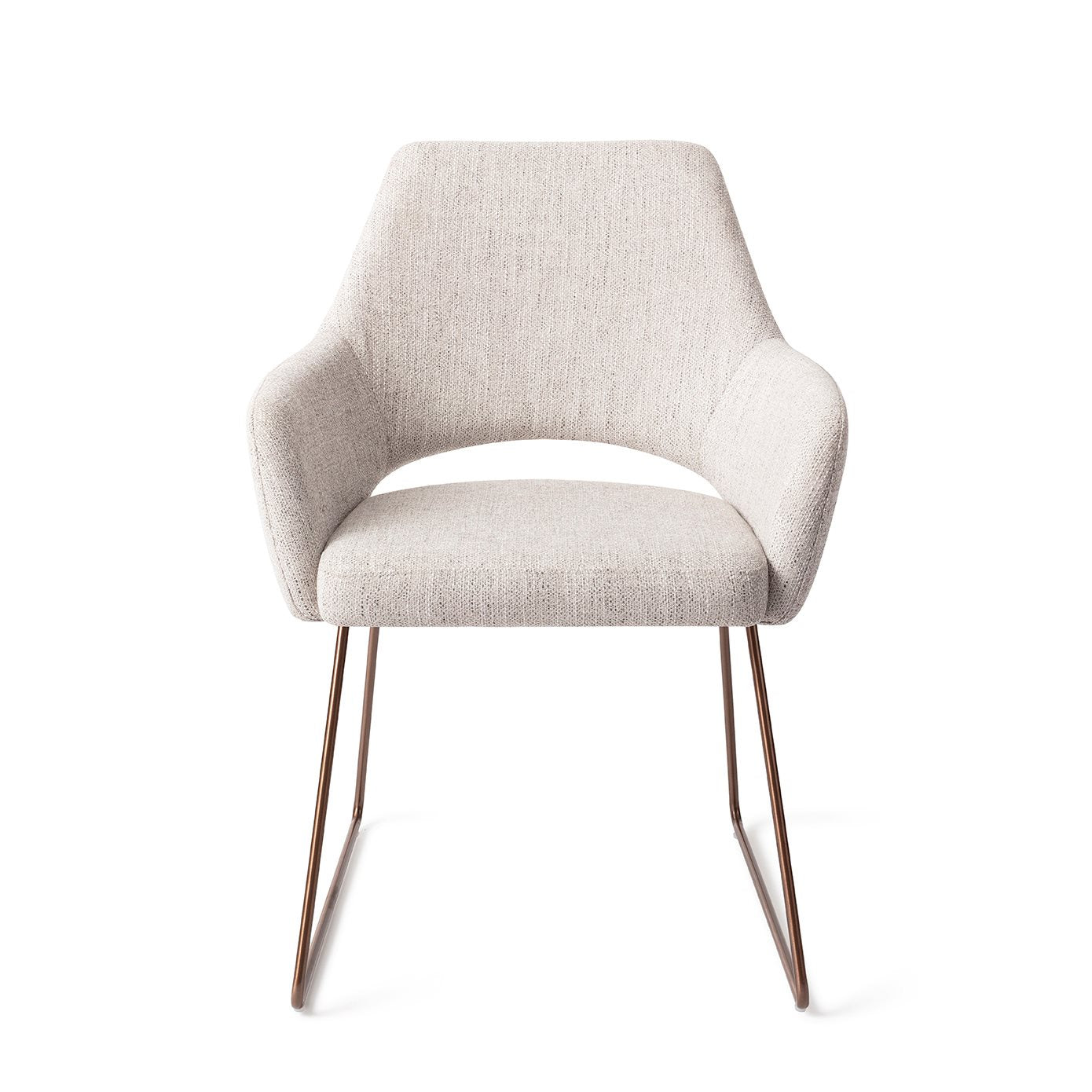 Yanai Dining Chair Pigeon Slide Rose