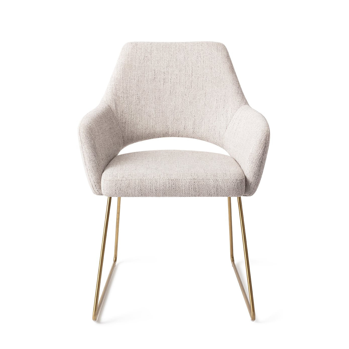 Yanai Dining Chair Pigeon Slide Gold