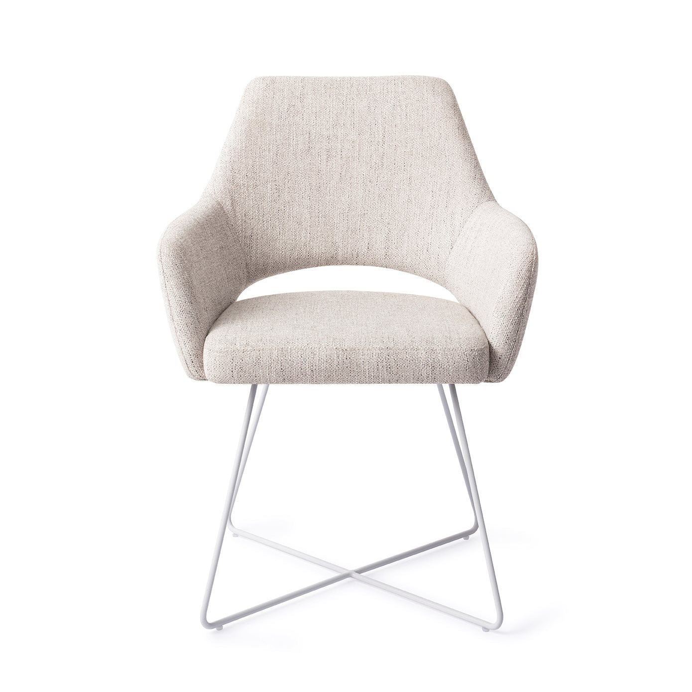 Yanai Dining Chair Pigeon Cross White