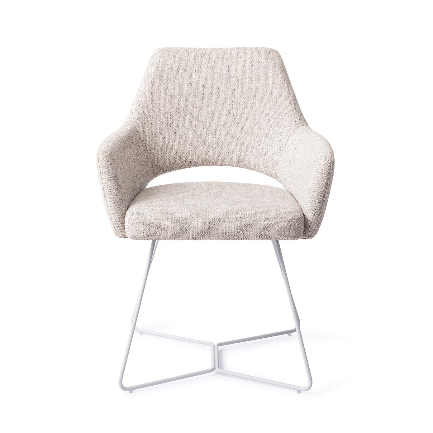 Yanai Dining Chair Pigeon Beehive White