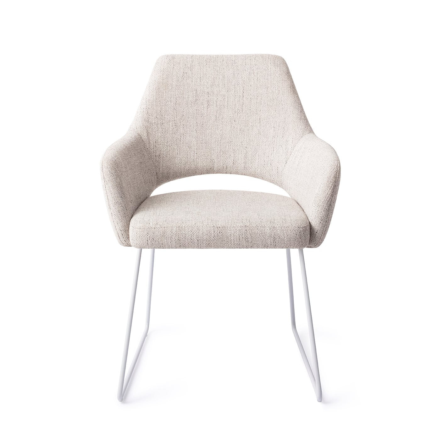 Yanai Dining Chair Pigeon Slide White