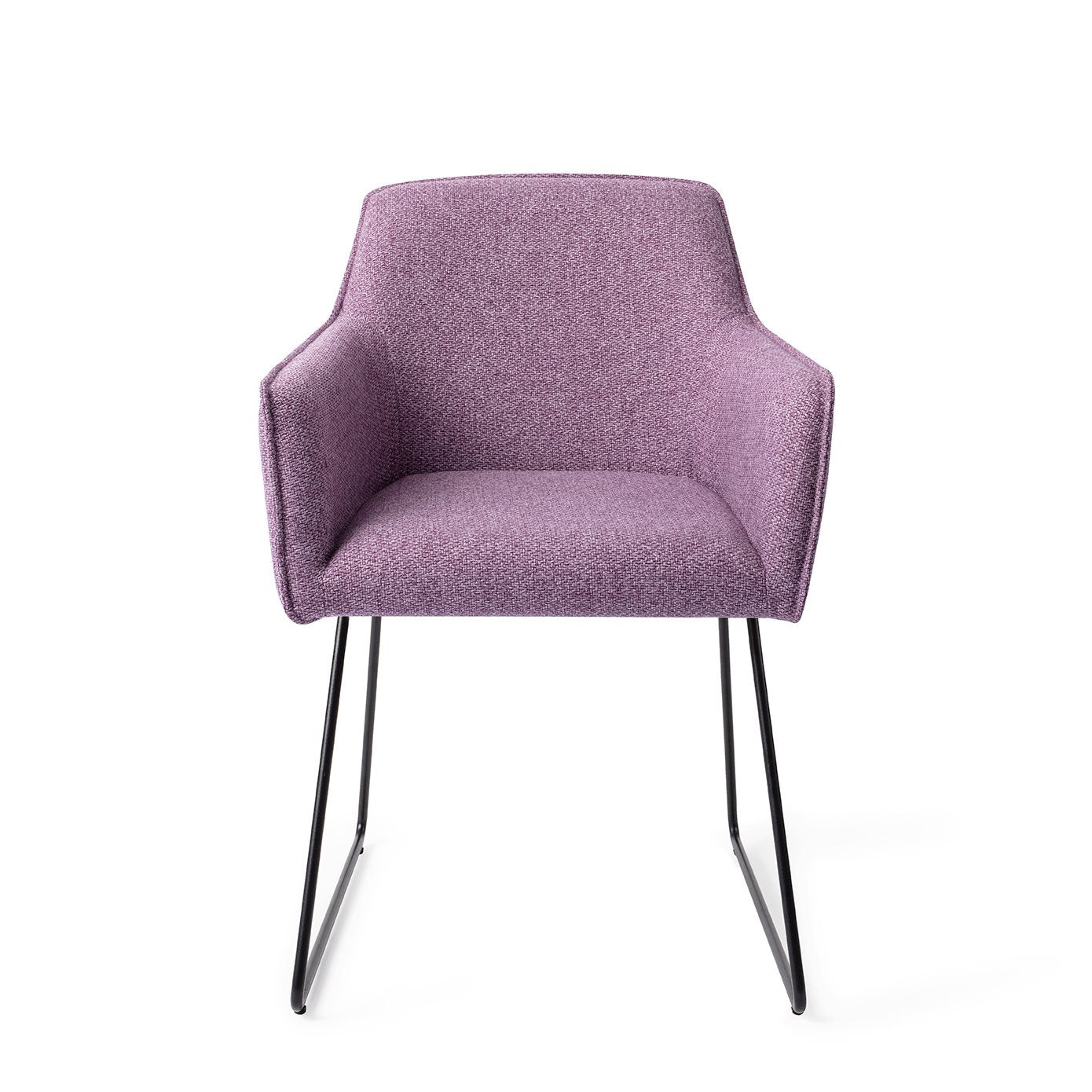 Hofu Dining Chair Violet Daisy Slide Black