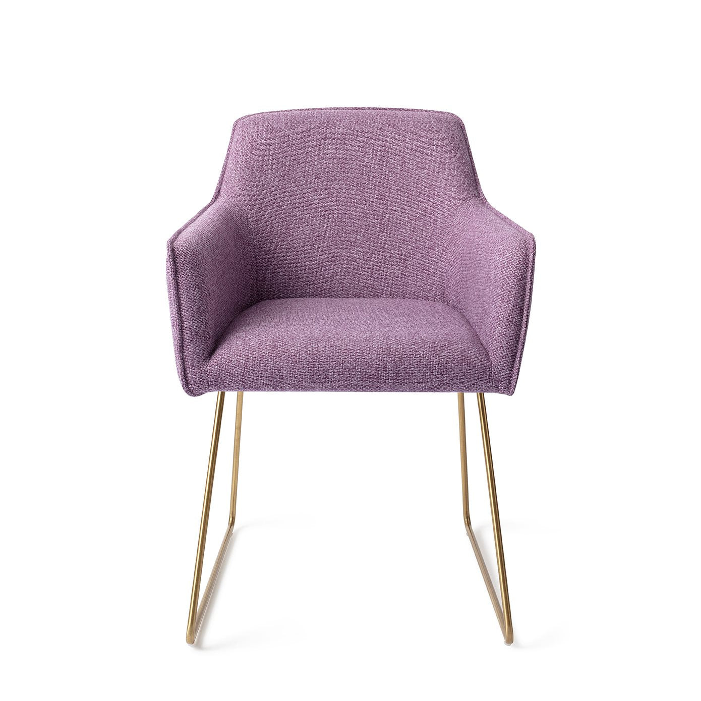 Hofu Dining Chair Violet Daisy Slide Gold