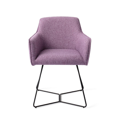 Hofu Dining Chair Violet Daisy Beehive Black