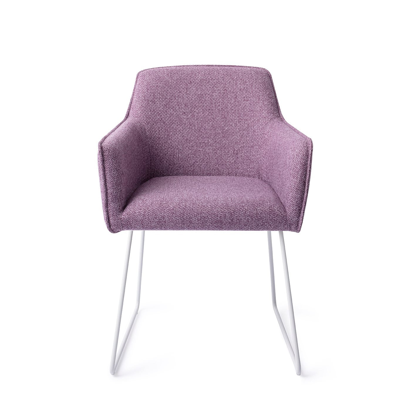 Hofu Dining Chair Violet Daisy Slide White