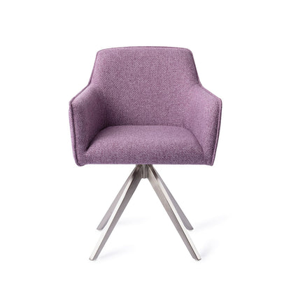 Hofu Dining Chair Violet Daisy Turn Steel