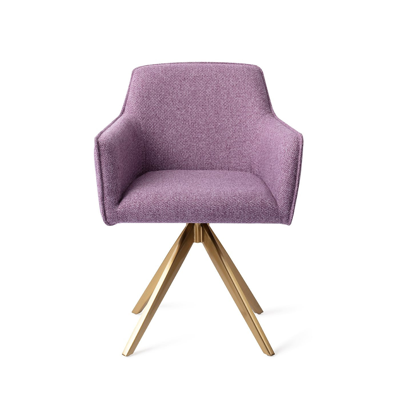 Hofu Dining Chair Violet Daisy Turn Gold