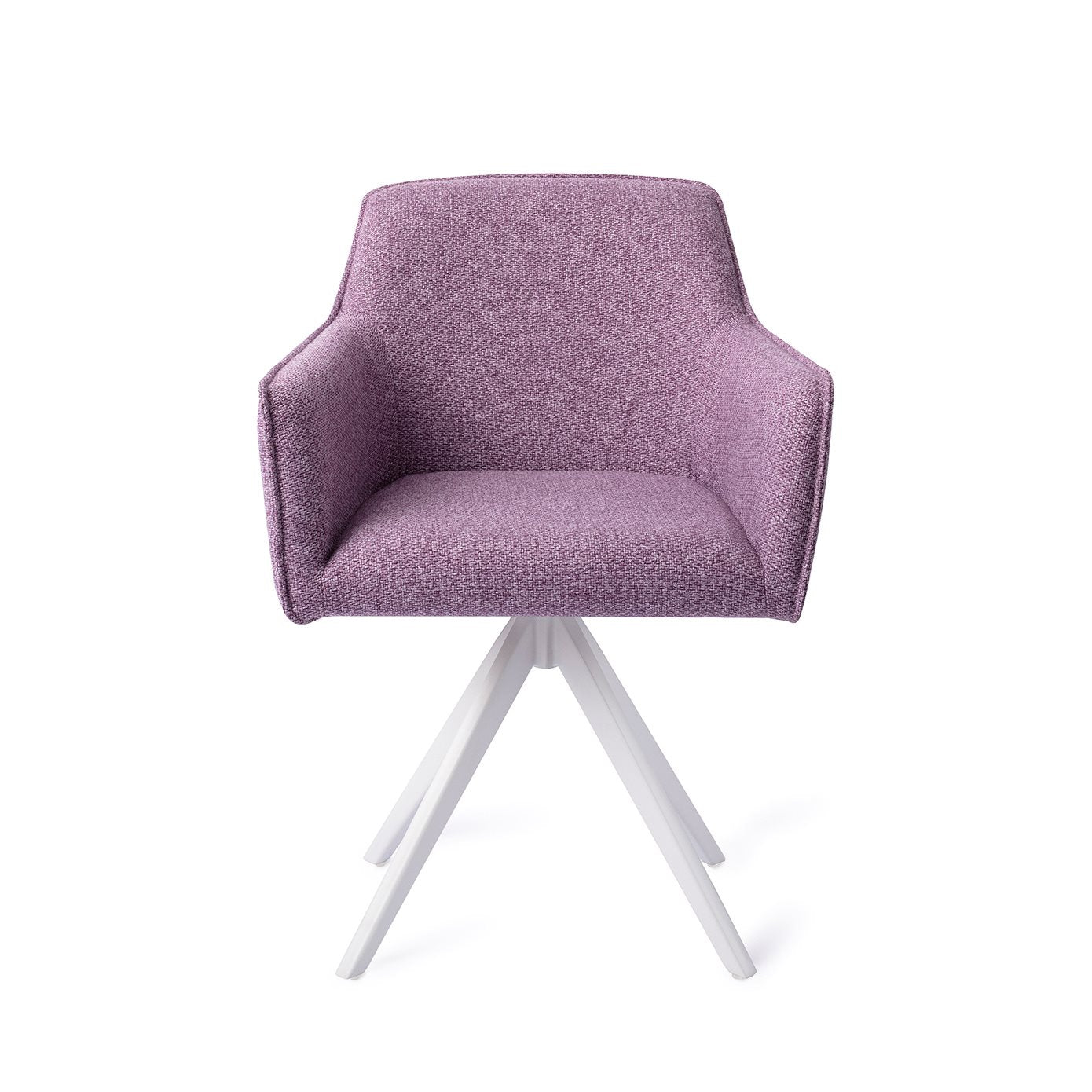 Hofu Dining Chair Violet Daisy Turn White