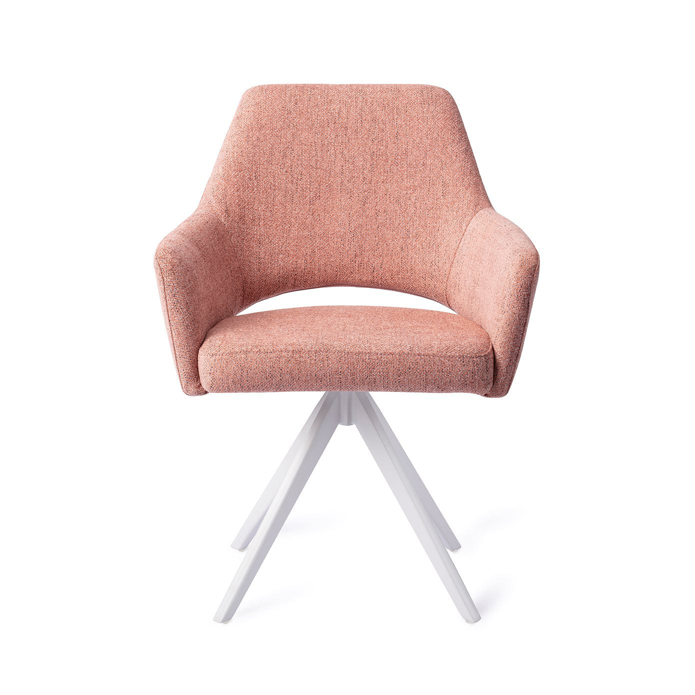 Yanai Dining Chair Pink Punch Turn White