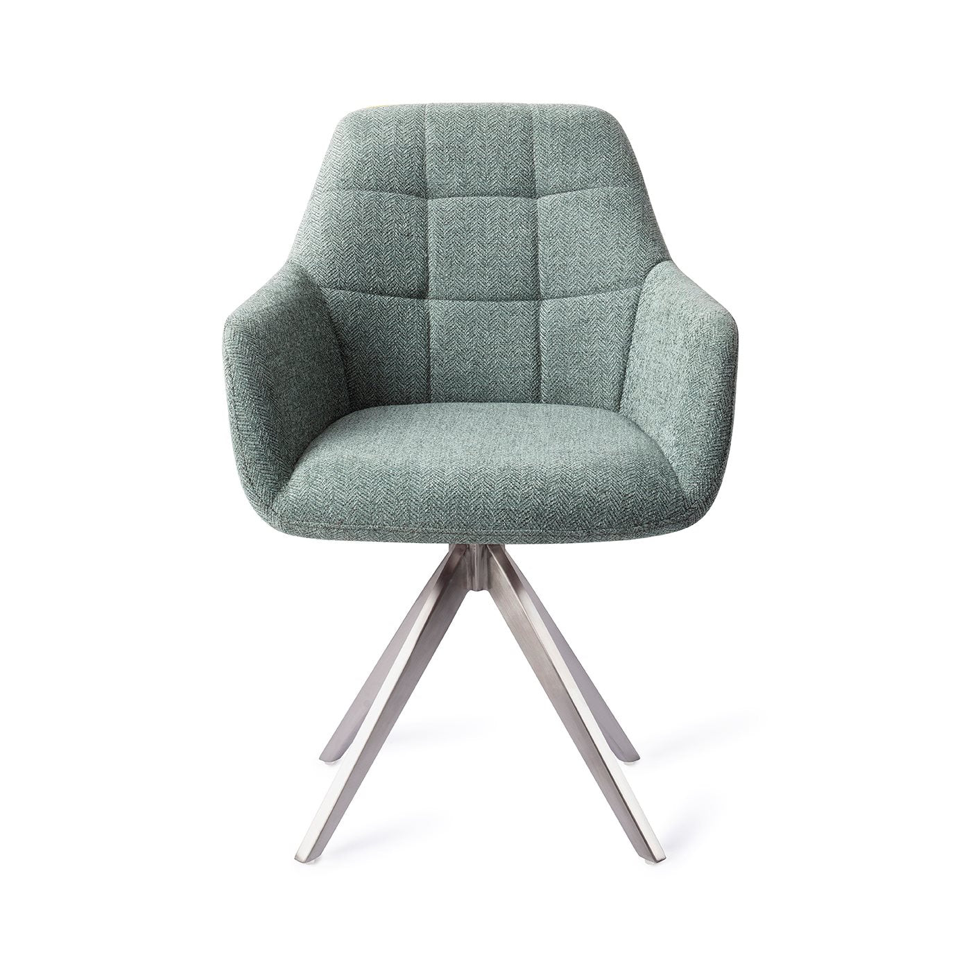 Noto Dining Chair Real Teal Turn Steel