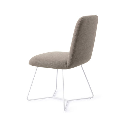 Taiwa Dining Chair Foggy Fusion Beehive White