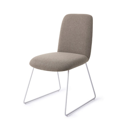 Taiwa Dining Chair Foggy Fusion Slide White