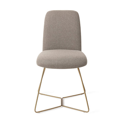 Taiwa Dining Chair Foggy Fusion Beehive Gold