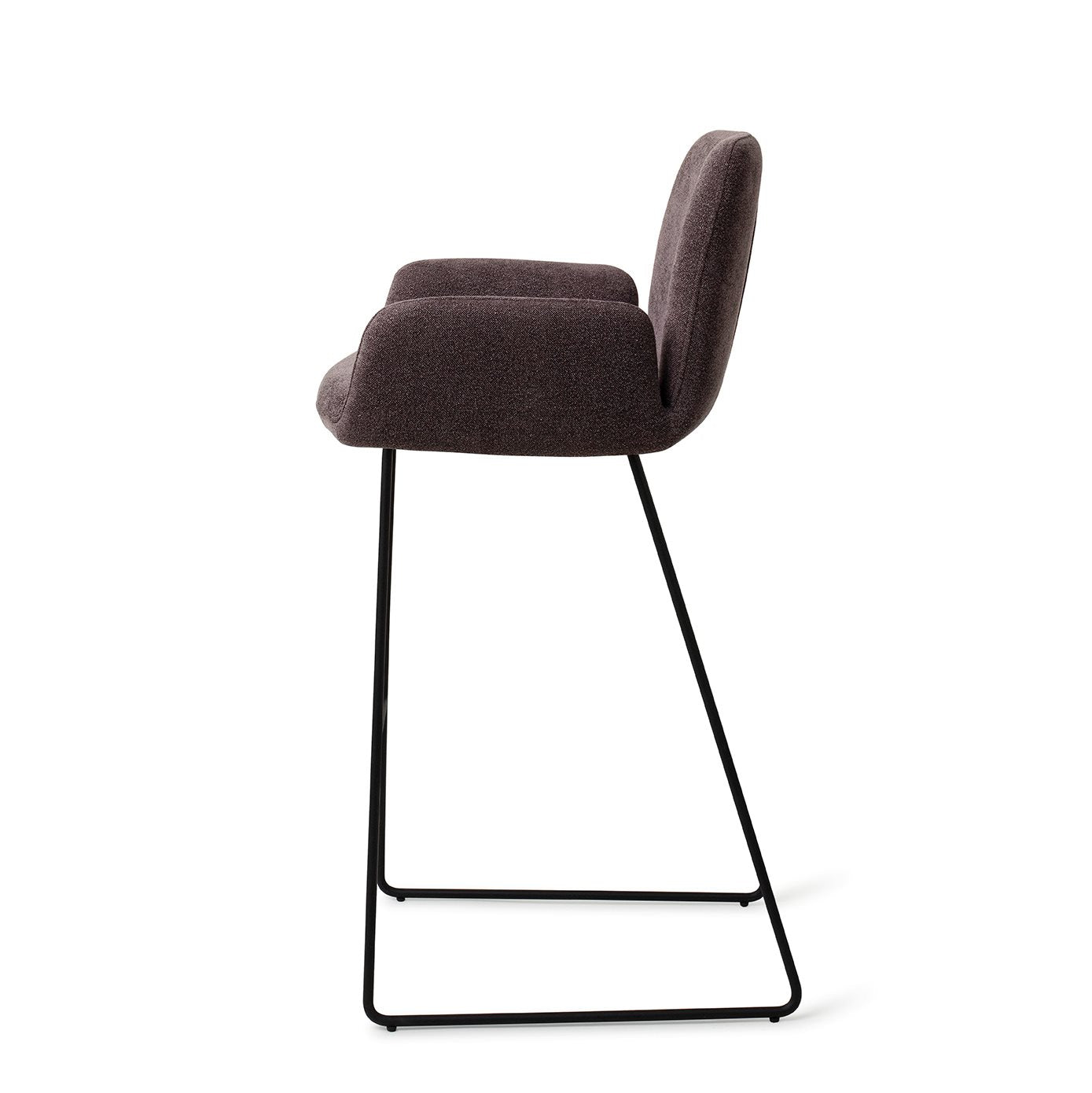 Misaki Bar Chair Almost Black Slide Bar (75 cm)