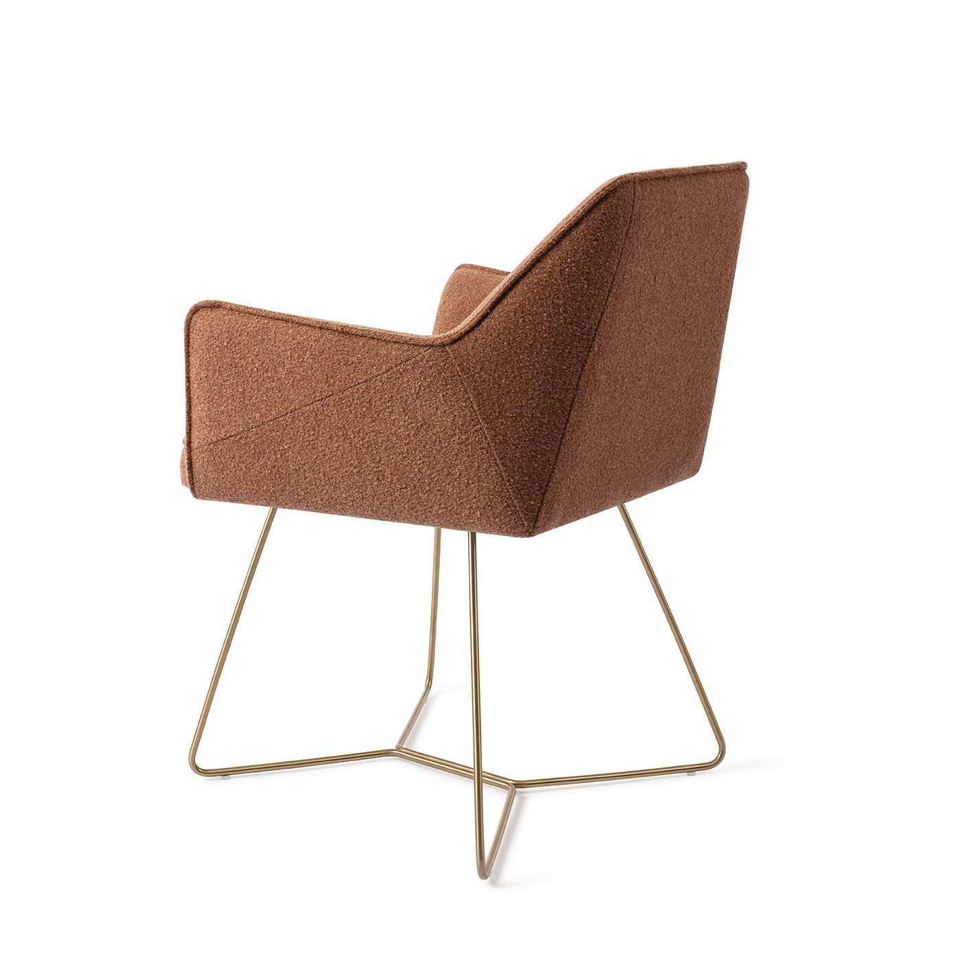 Tome Dining Chair Cinnamon Bun Beehive Gold