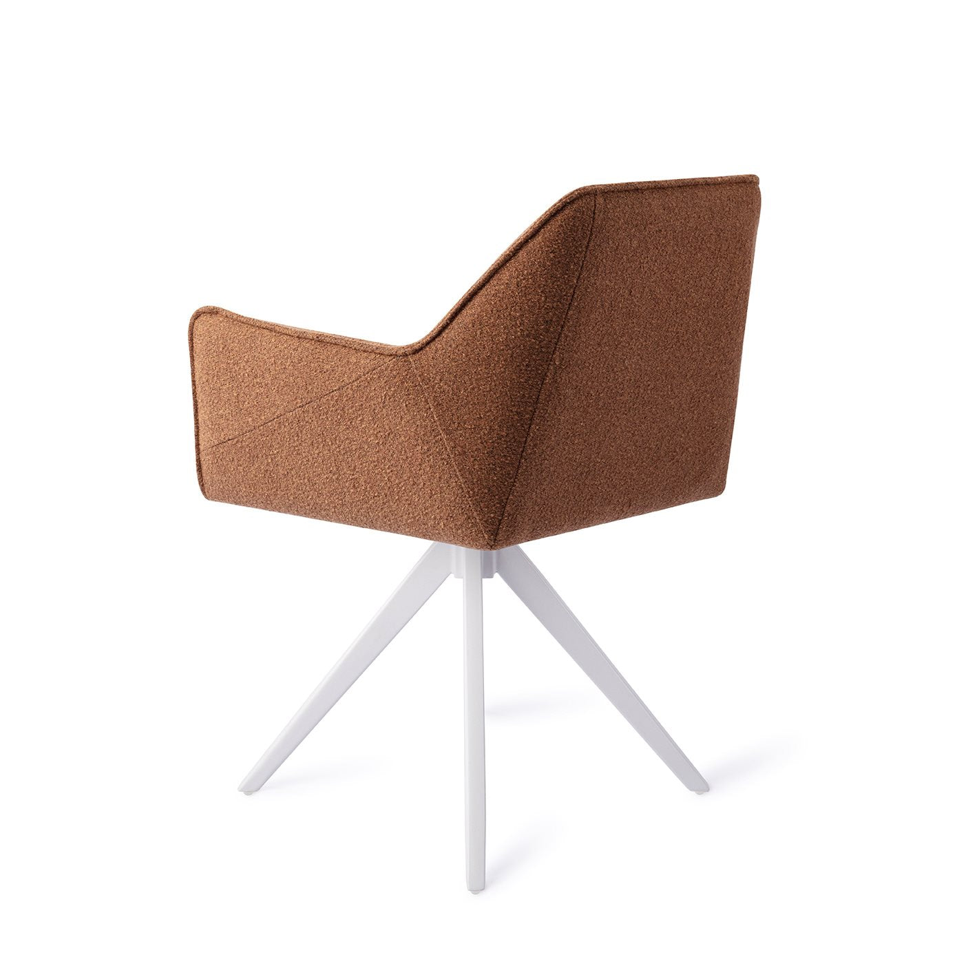 Tome Dining Chair Cinnamon Bun Turn White