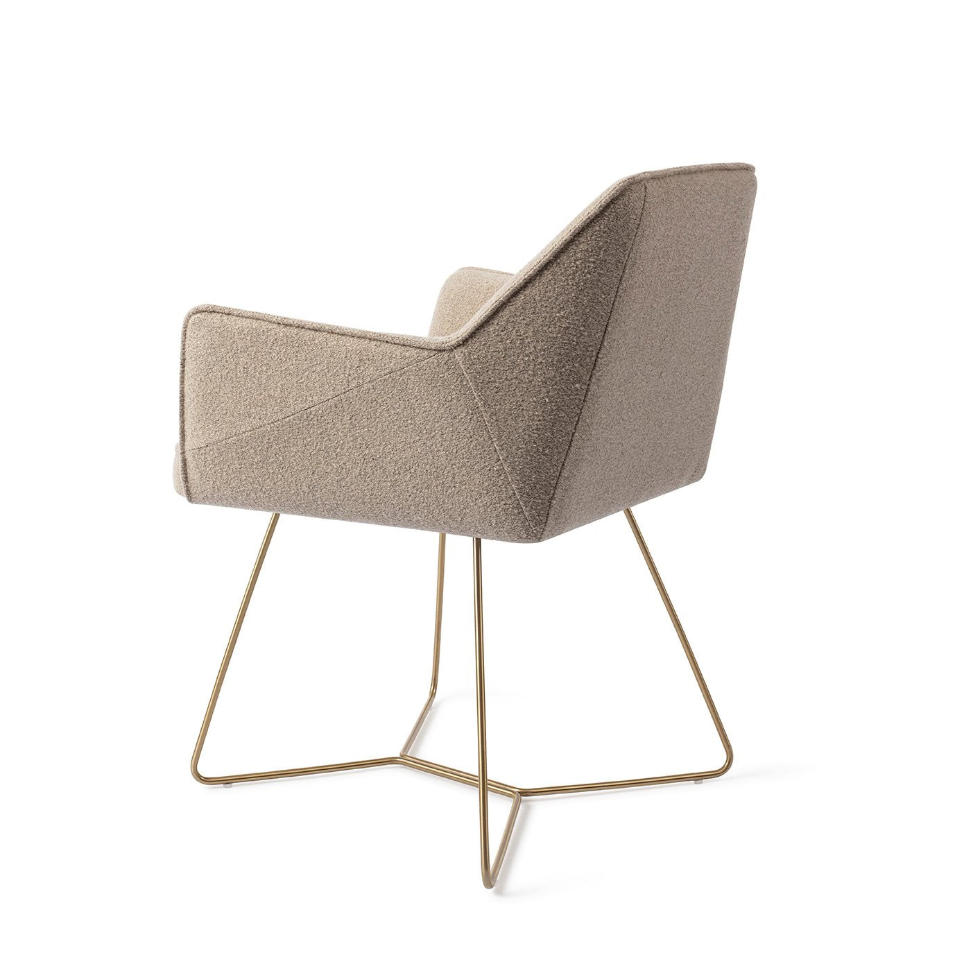 Tome Dining Chair Great Greige Beehive Gold