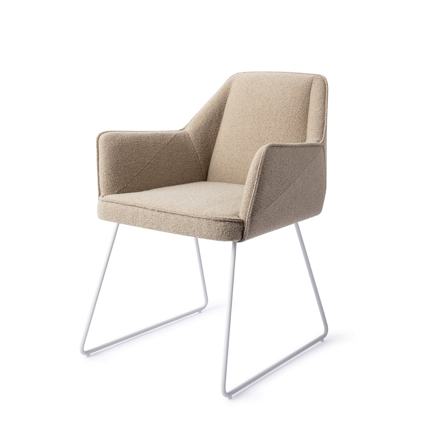 Tome Dining Chair Great Greige Slide White