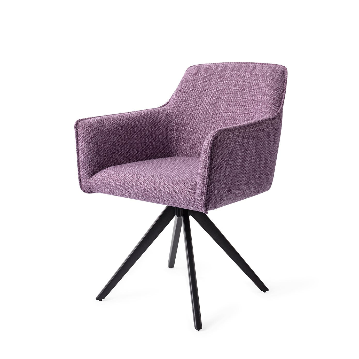 Hofu Dining Chair Violet Daisy Turn Black