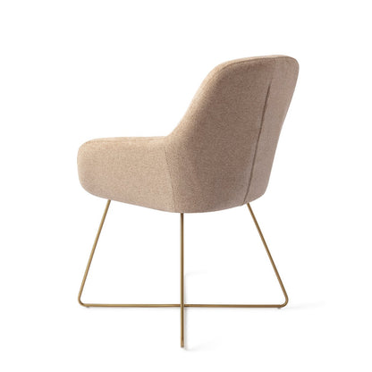 Kushi Dining Chair Desert Dunes Cross Gold