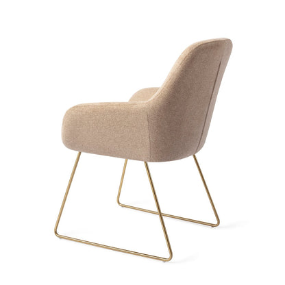 Kushi Dining Chair Desert Dunes Slide Gold