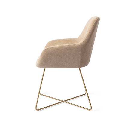 Kushi Dining Chair Desert Dunes Cross Gold