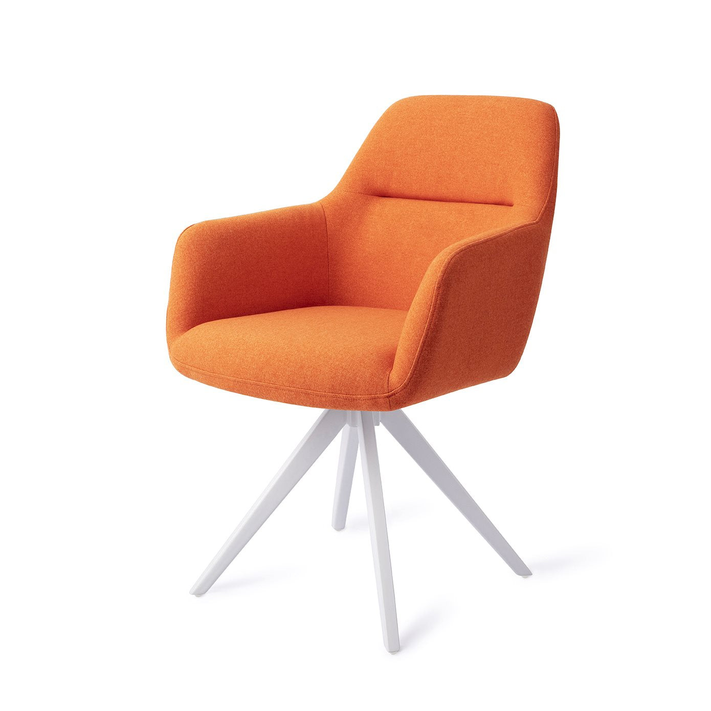 Kinko Dining Chair Tangerine Turn White