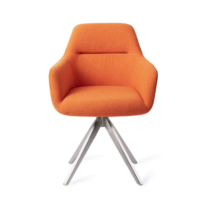 Kinko Dining Chair Tangerine Turn Steel