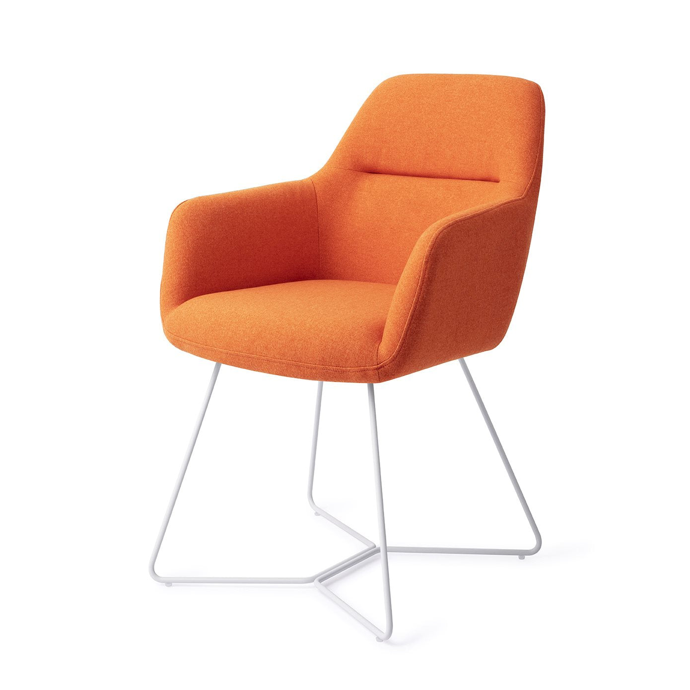 Kinko Dining Chair Tangerine Beehive White