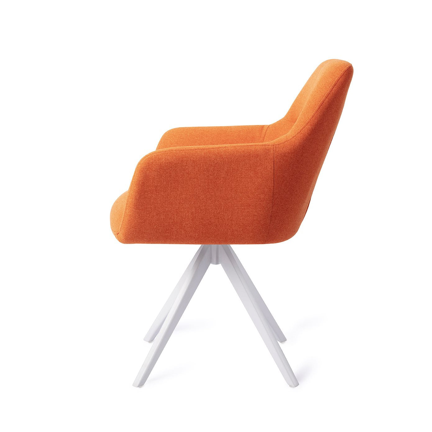 Kinko Dining Chair Tangerine Turn White