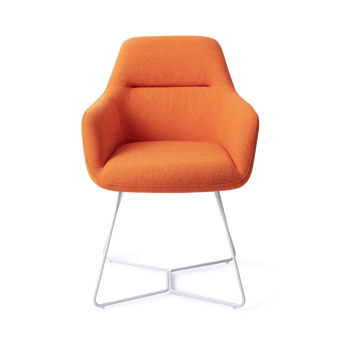 Kinko Dining Chair Tangerine Beehive White