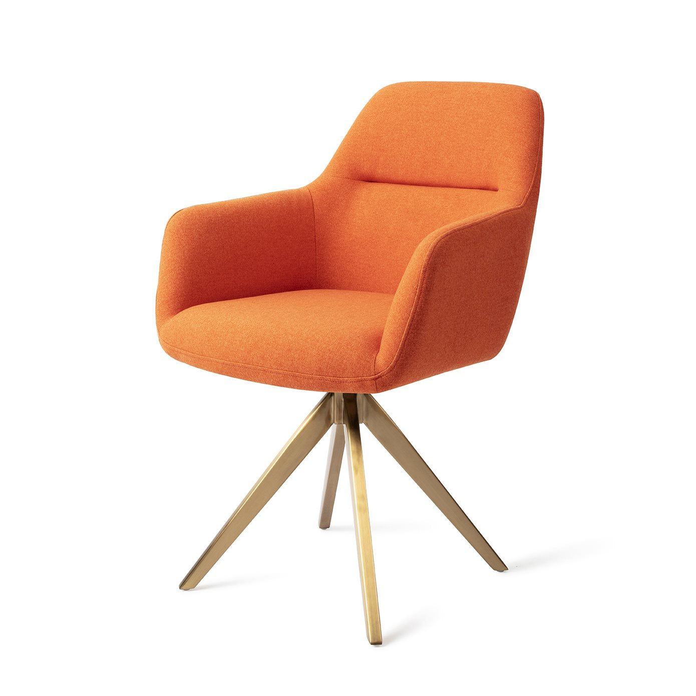 Kinko Dining Chair Tangerine Turn Gold