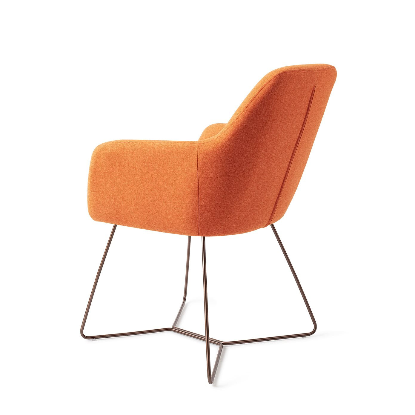 Kinko Dining Chair Tangerine Beehive Rose