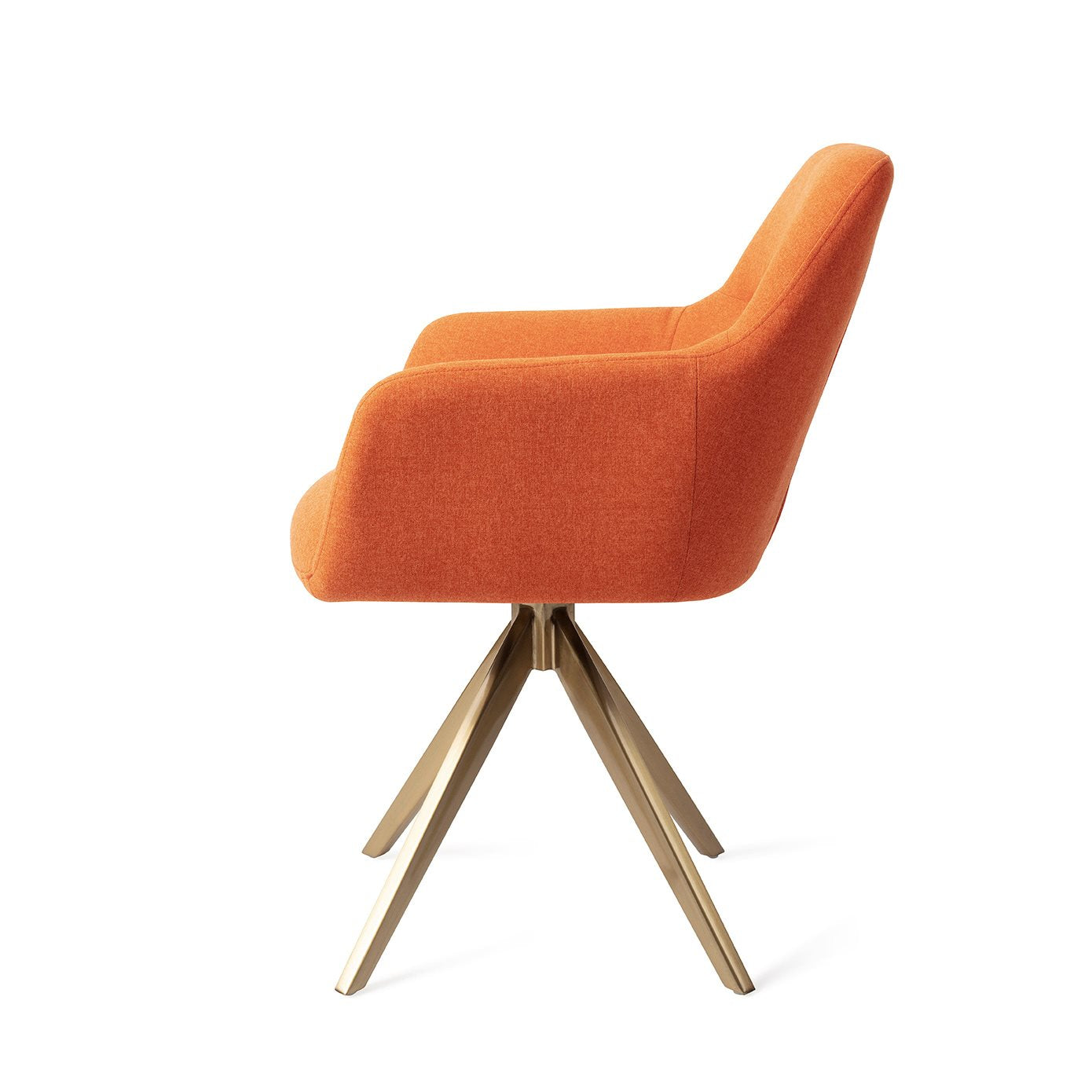 Kinko Dining Chair Tangerine Turn Gold