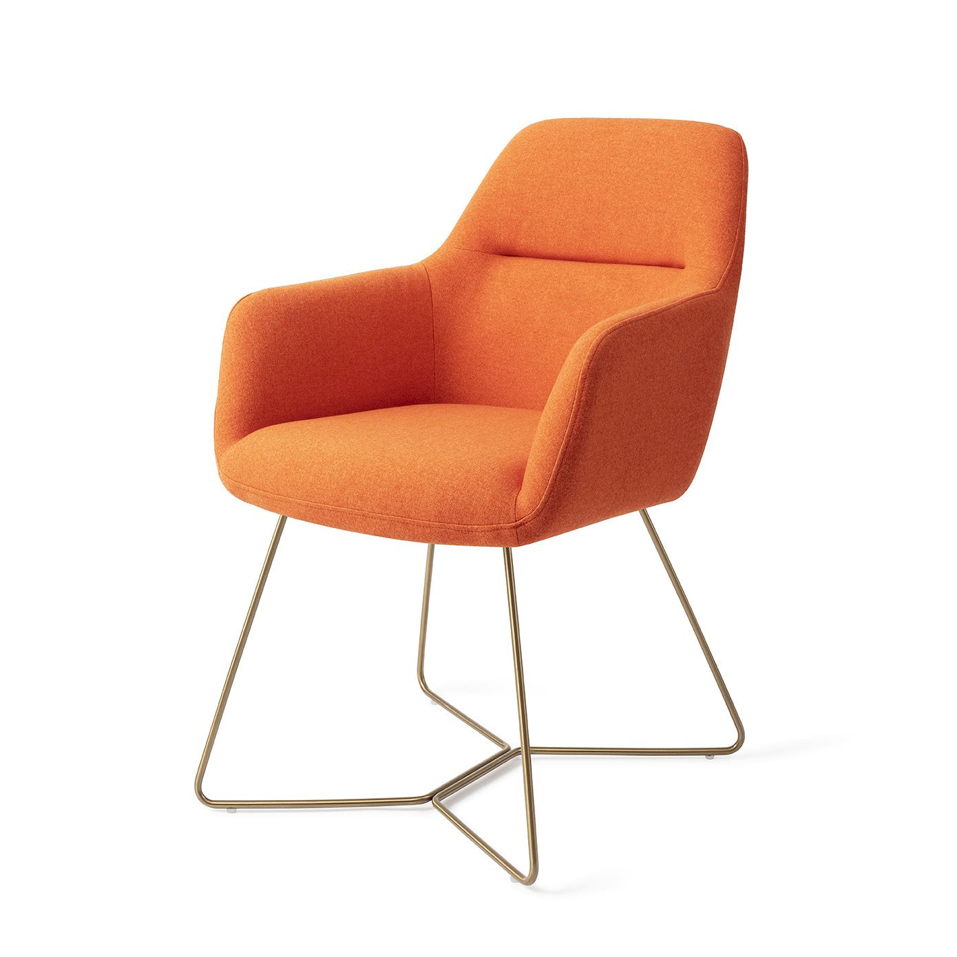 Kinko Dining Chair Tangerine Beehive Gold