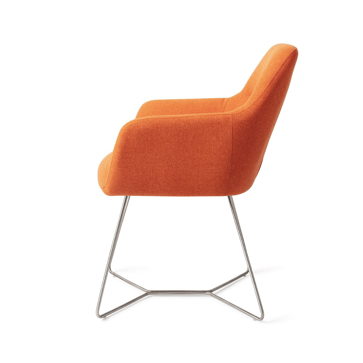 Kinko Dining Chair Tangerine Beehive Steel