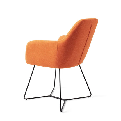 Kinko Dining Chair Tangerine Beehive Black