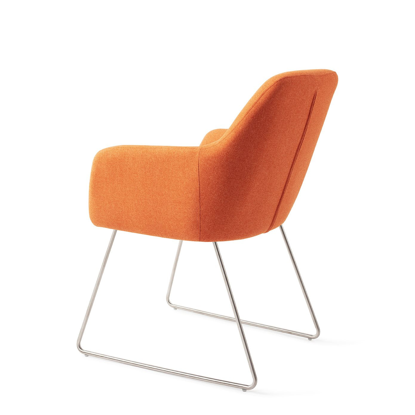 Kinko Dining Chair Tangerine Slide Steel