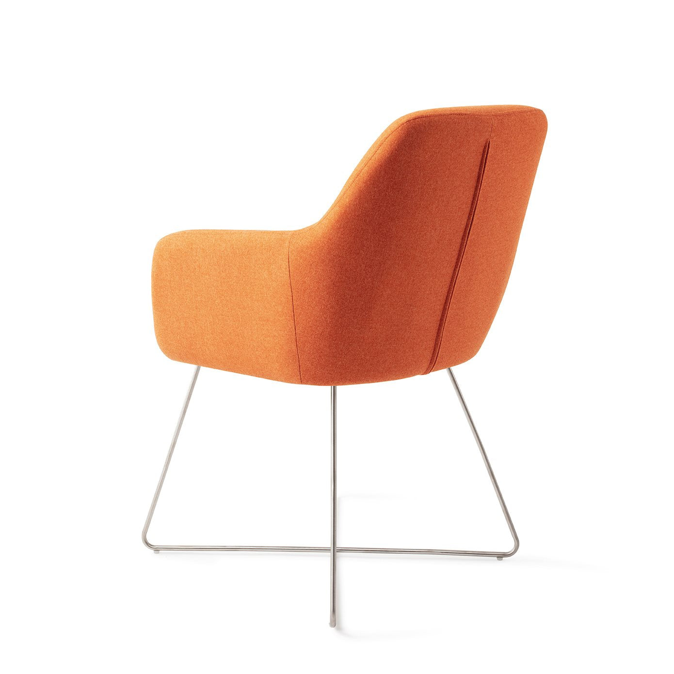 Kinko Dining Chair Tangerine Cross Steel