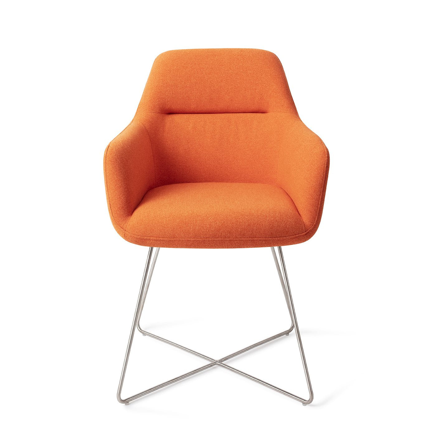 Kinko Dining Chair Tangerine Cross Steel