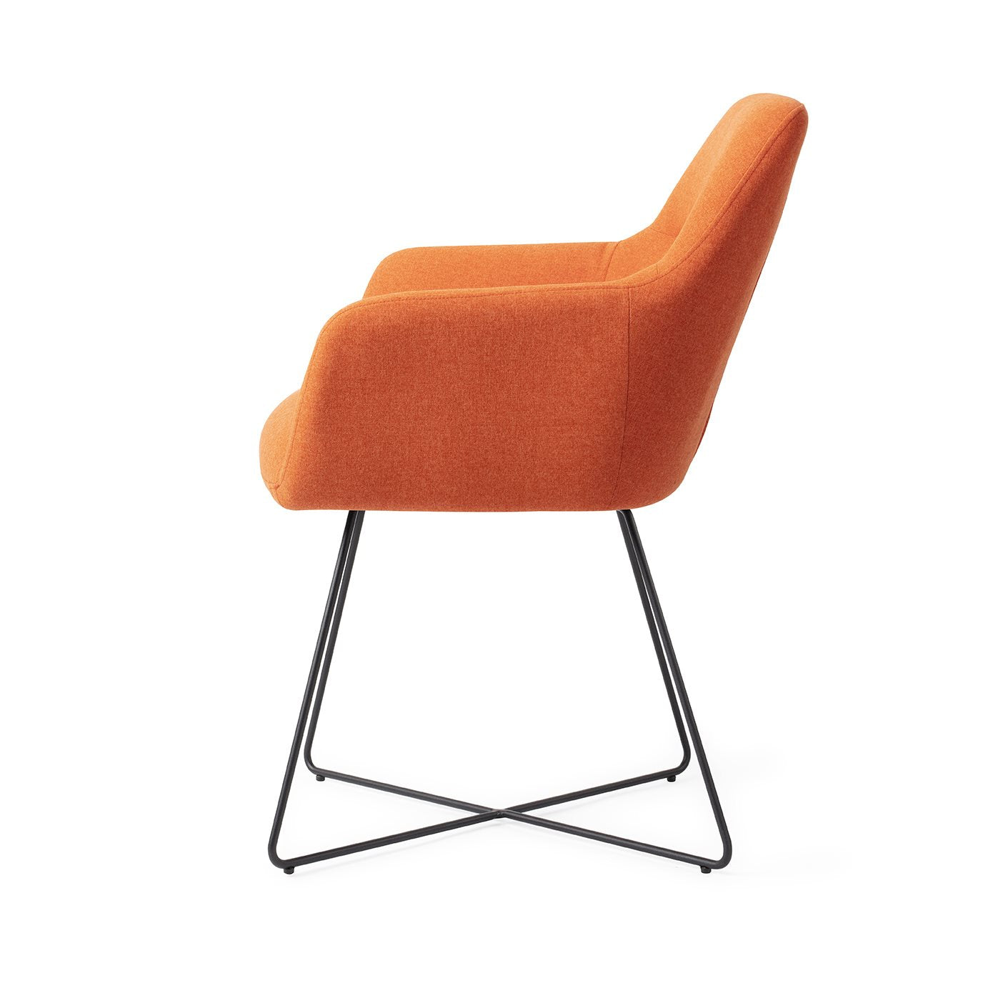 Kinko Dining Chair Tangerine Cross Black