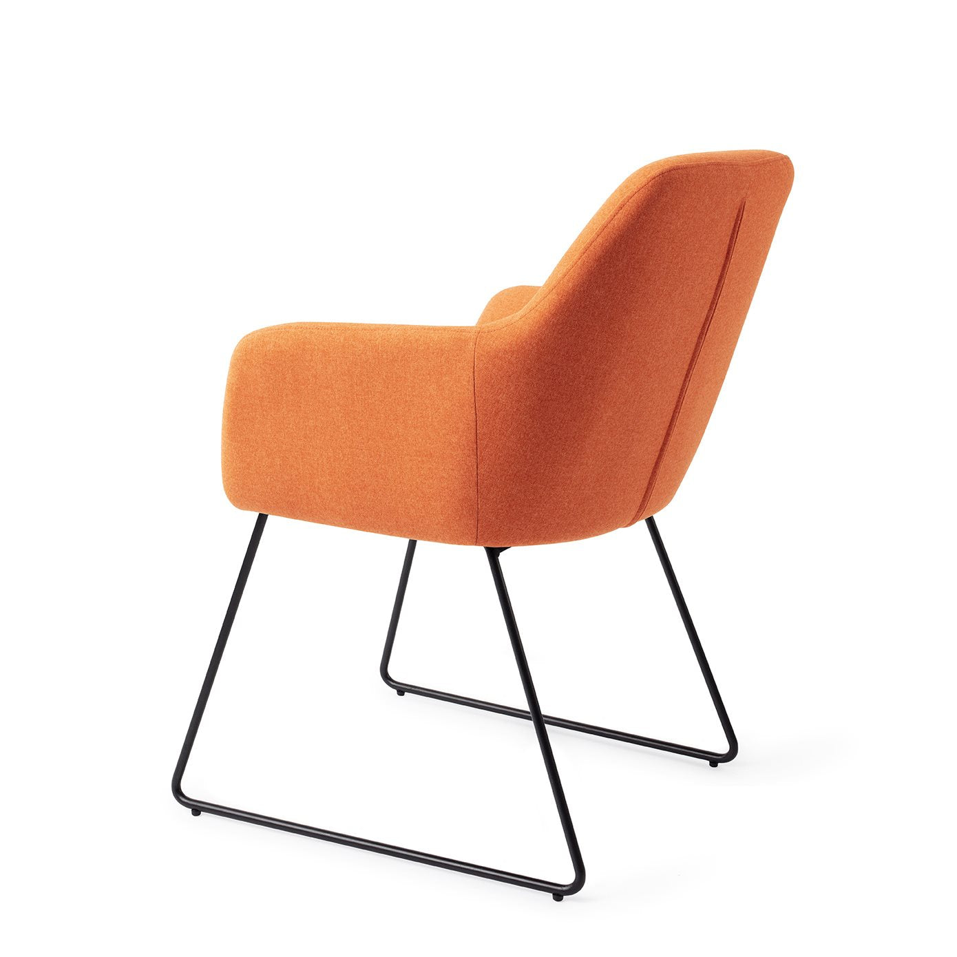 Kinko Dining Chair Tangerine Slide Black