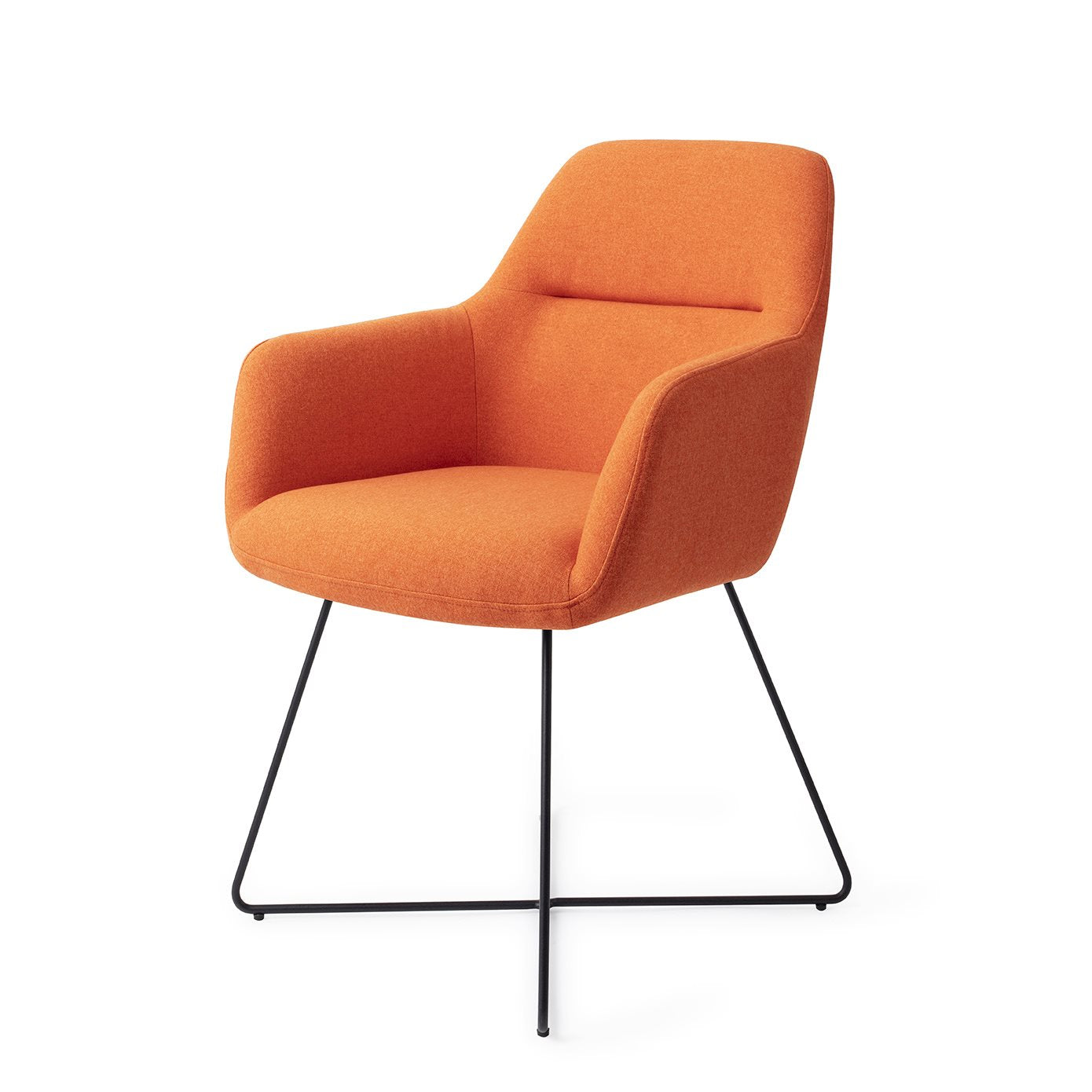 Kinko Dining Chair Tangerine Cross Black