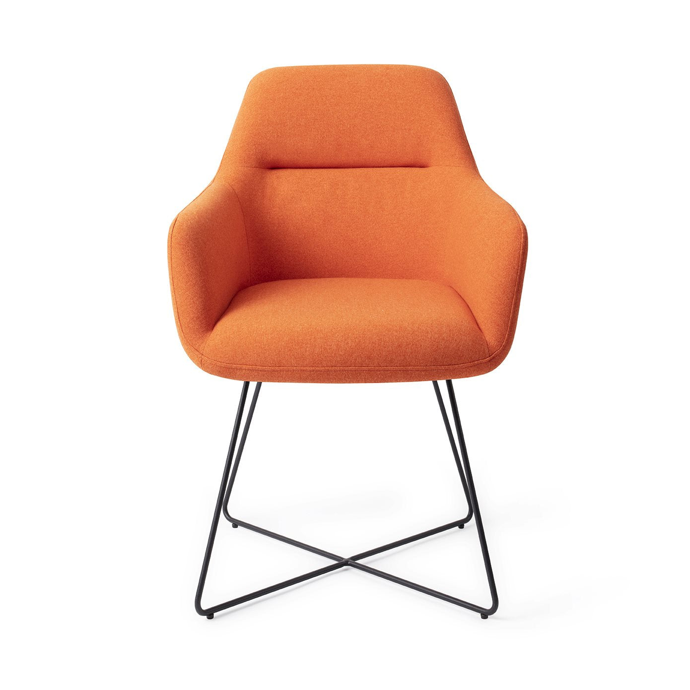 Kinko Dining Chair Tangerine Cross Black