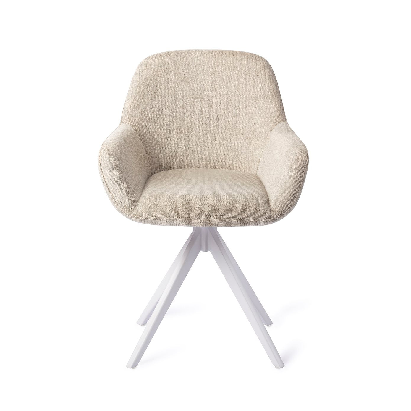 Kushi Dining Chair Ivory Ivy Turn White