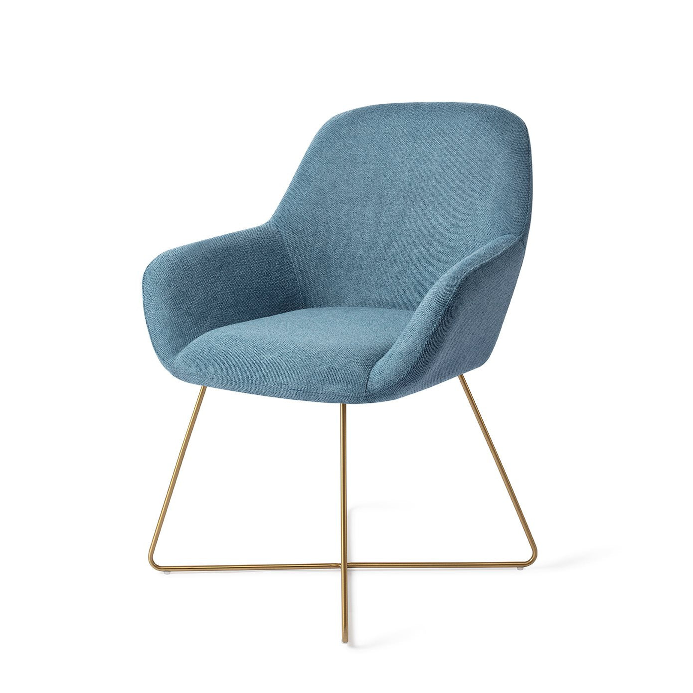 Kushi Dining Chair Ocean Eyes Cross Gold