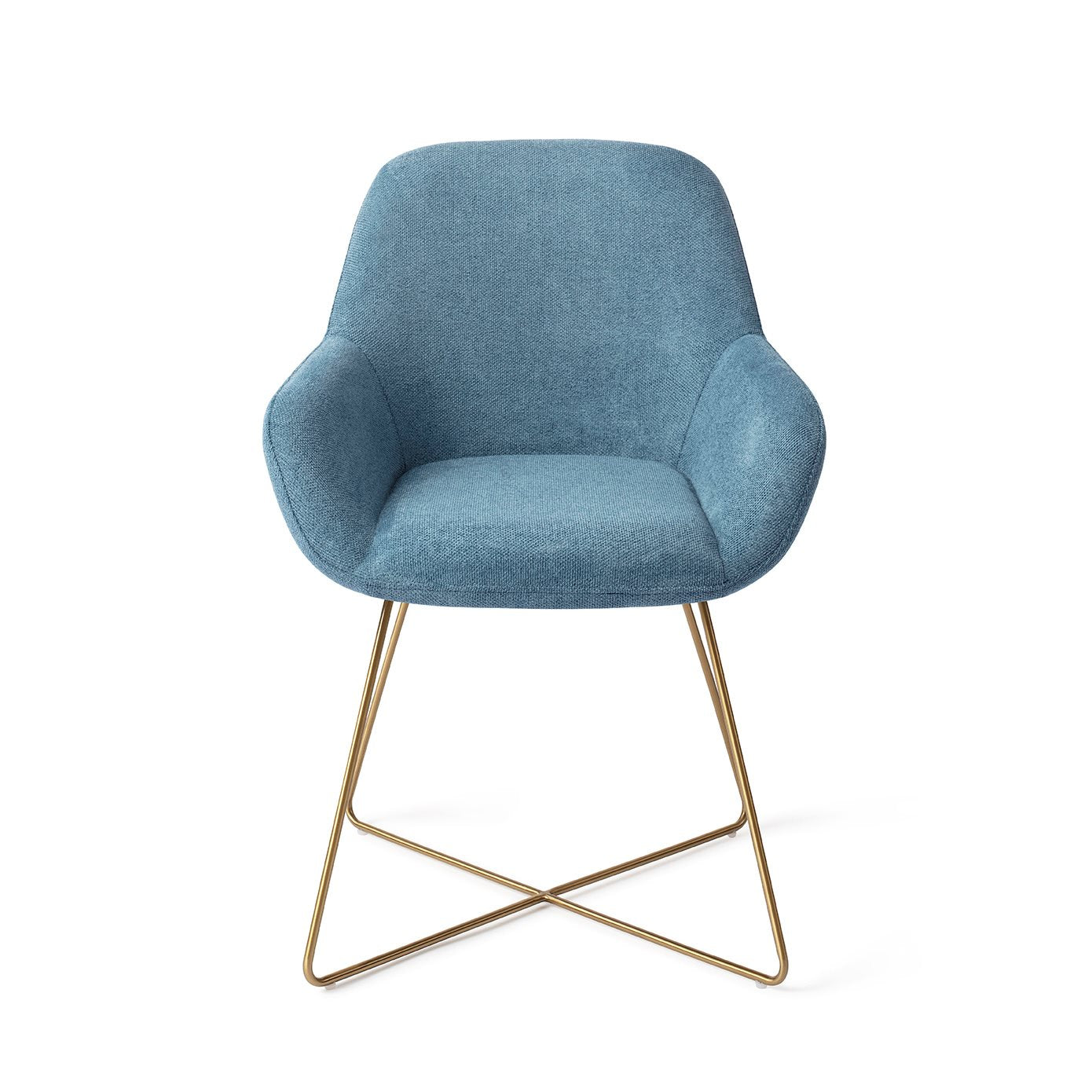 Kushi Dining Chair Ocean Eyes Cross Gold